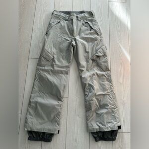 Columbia Men's Cargo Snow Pants in Light Gray Small